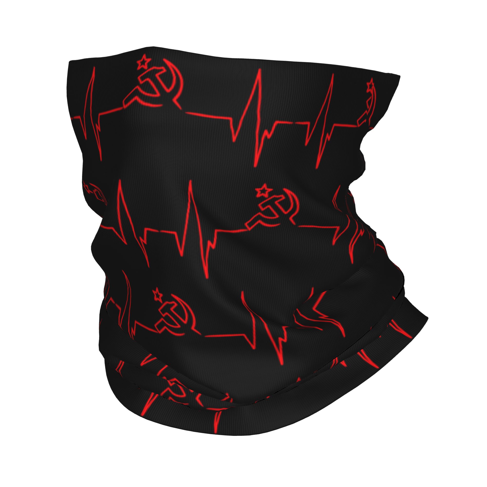 Neck Warmer Tube - Battito cardiaco personalizzato Bandiera russa Russia