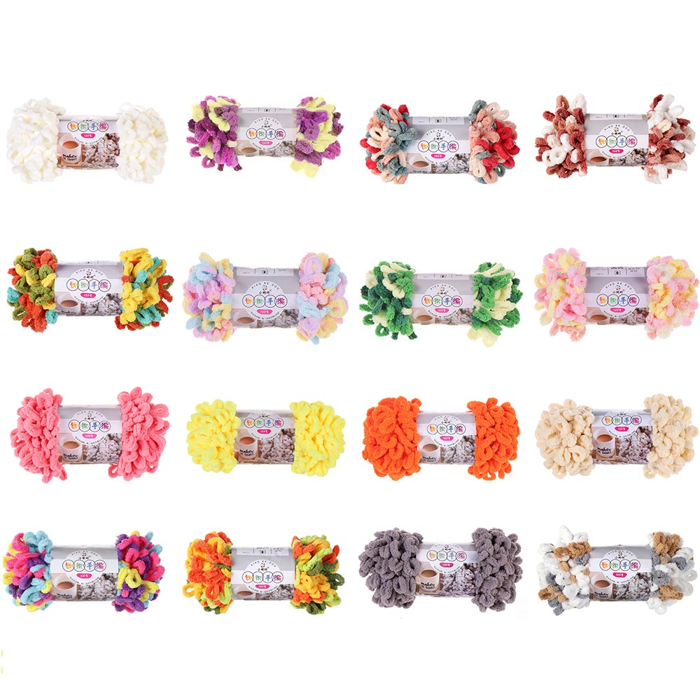 Woven Scarf Blanket - Filato ciniglia voluminoso e morbido da
