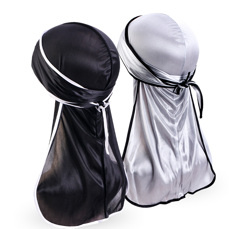 Bandana Doo Rag - 2 PZ/LOTTO Uomini Unisex Raso Durag