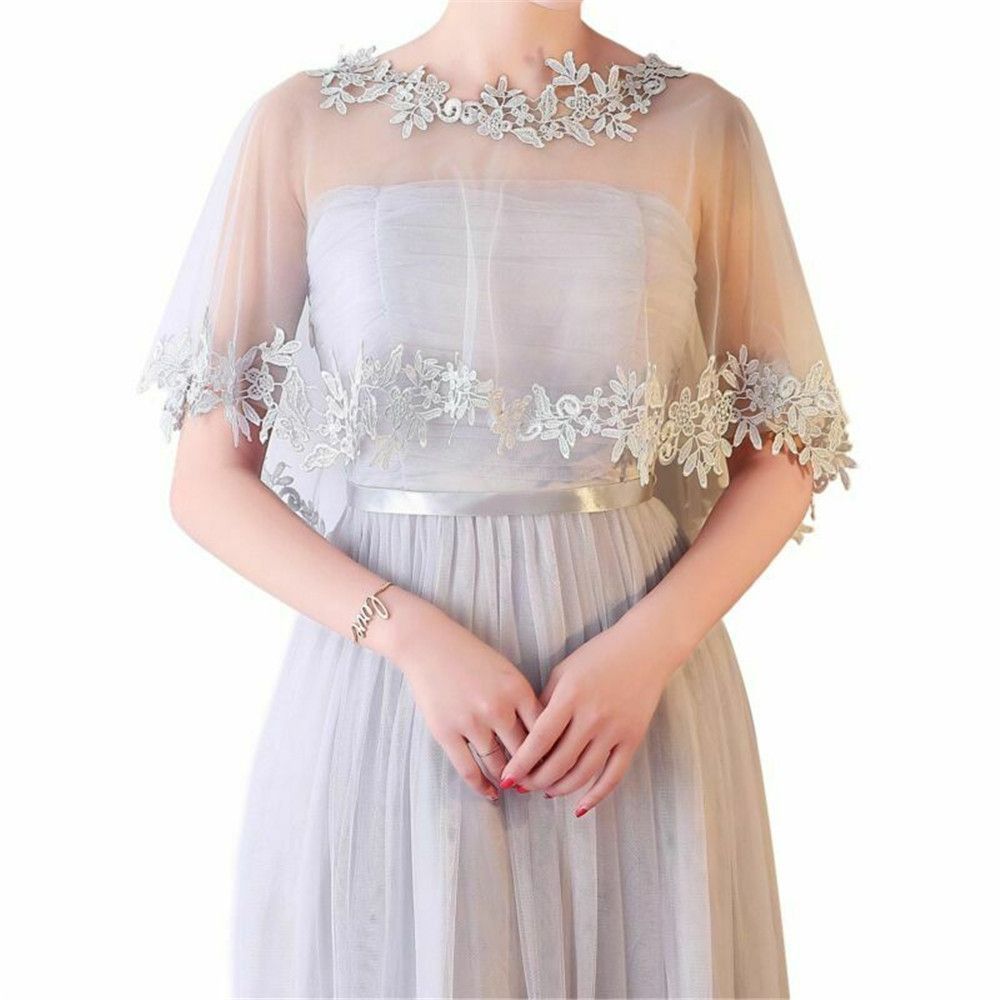 Stole Wedding Shawl - Mantella Elegante da Sposa/Cerimonia in Pizzo,