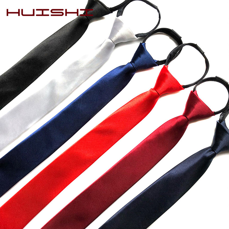 Skinny Tie Men - HUISHI Cravatta da uomo con cerniera