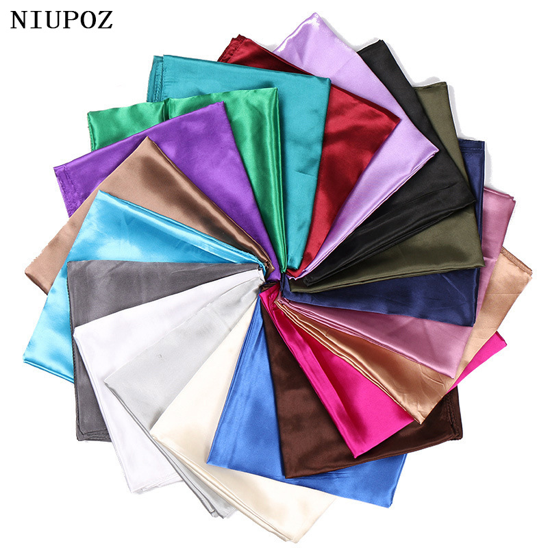 Scarf Silk Square - Moda donna 90*90cm autunno estate tinta