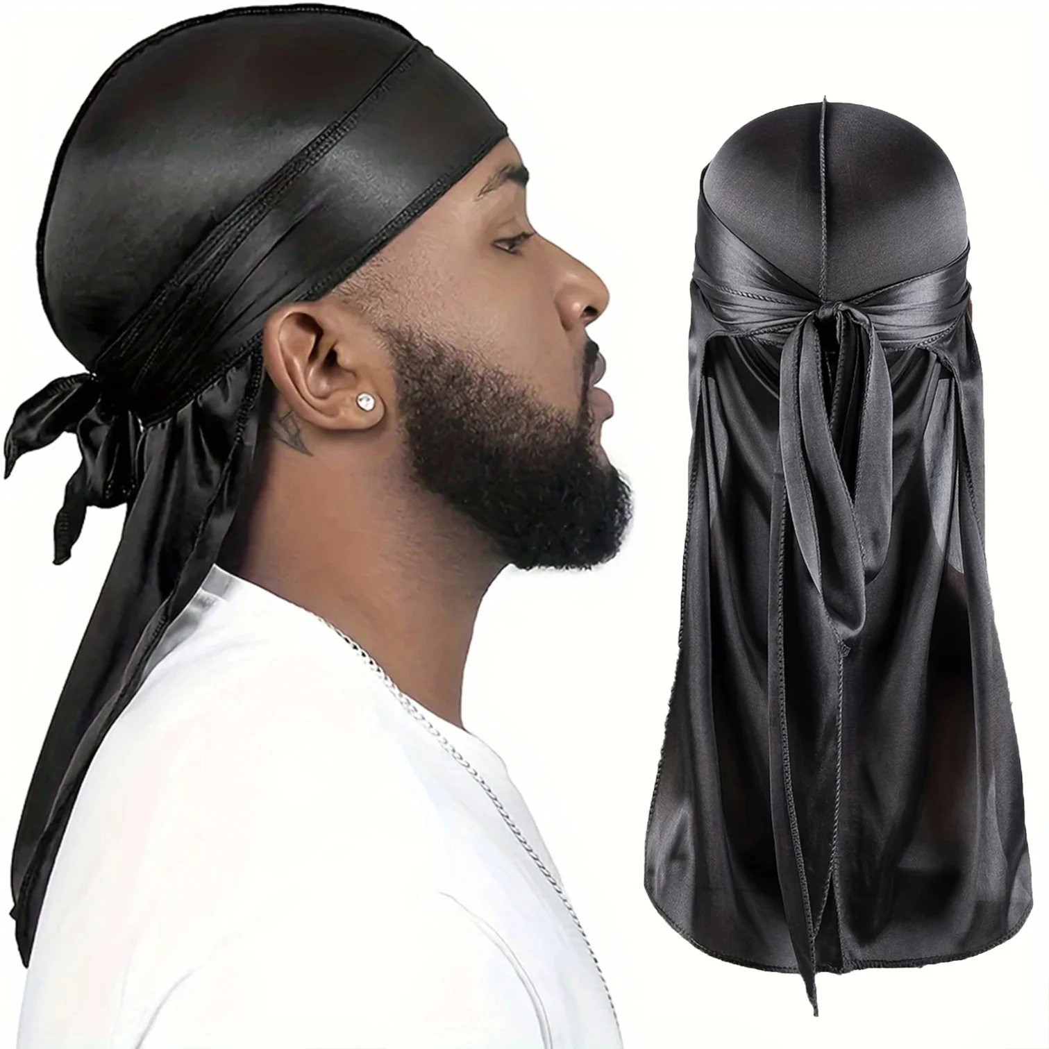 Bandana Doo Rag - Durag in Seta da Uomo, Bandana,