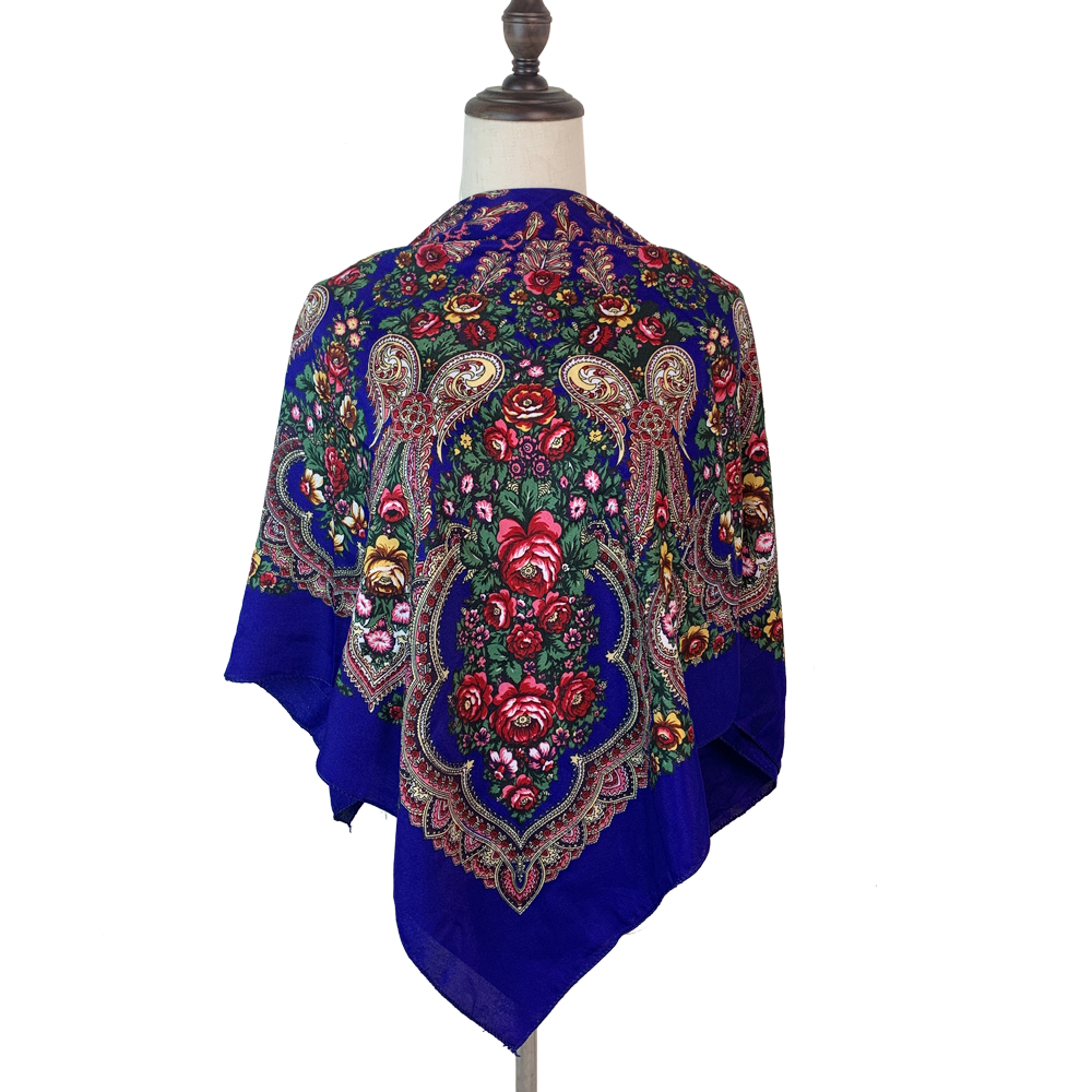 Bandana Cotton - 100*100 cm Sciarpa quadrata russa Donna