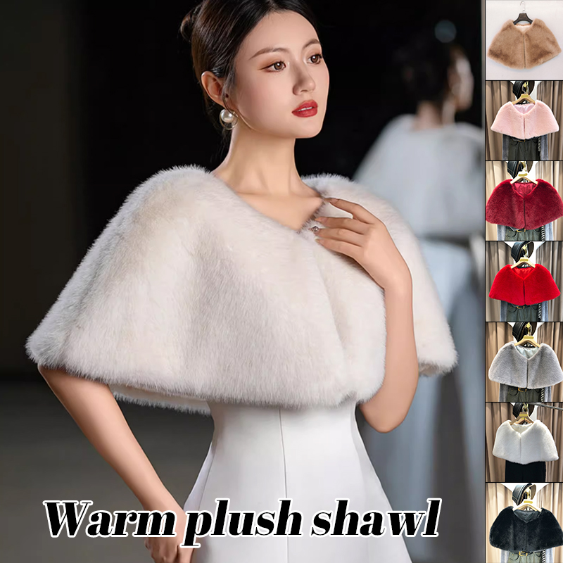 Stole Wedding Shawl - Scialle invernale da donna in pelliccia