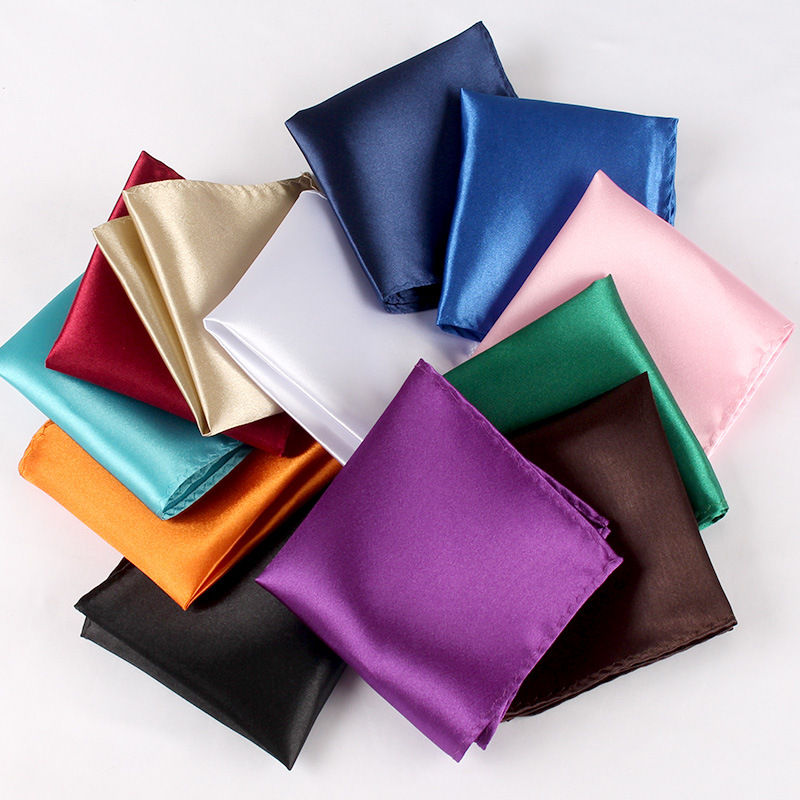 Pocket Square Set - Fazzoletto in raso per uomo Colore