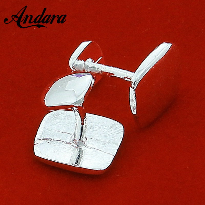 Tie Clip Silver - Vendita calda Gemello quadrato in argento