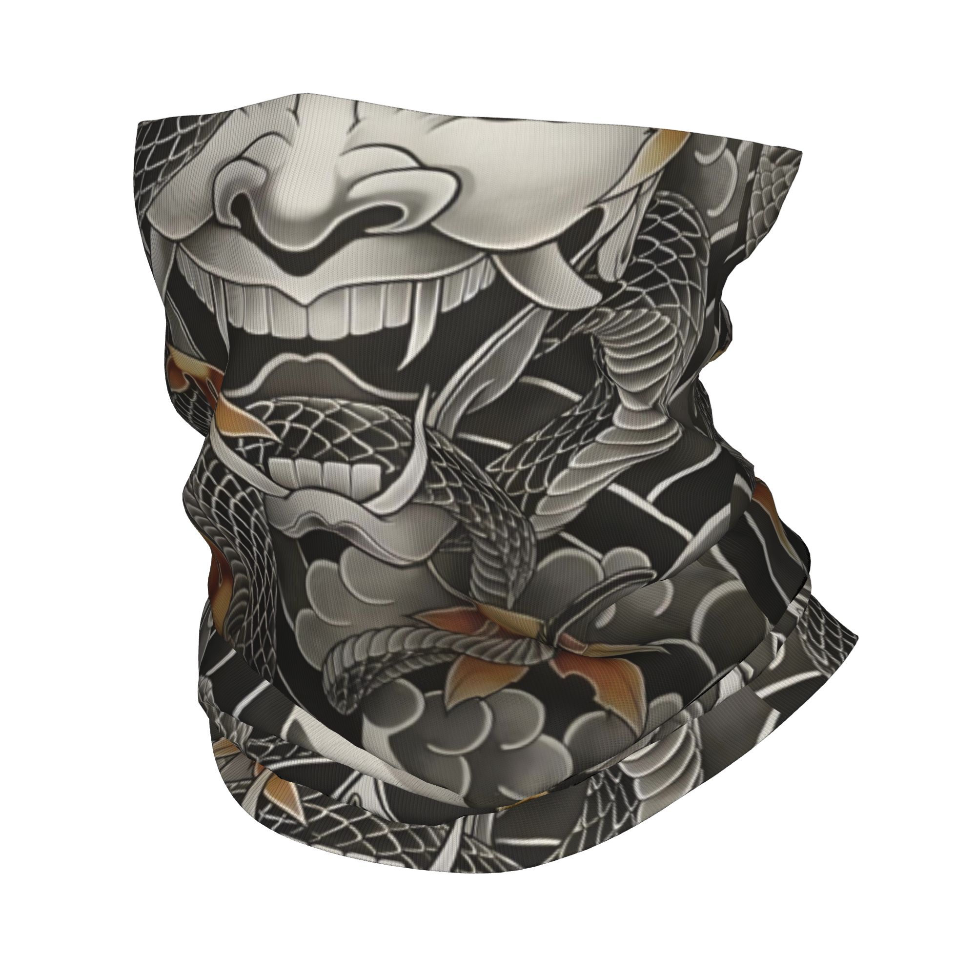 Neck Warmer Tube - Scaldacollo Bandana Samurai Oni Demon personalizzato