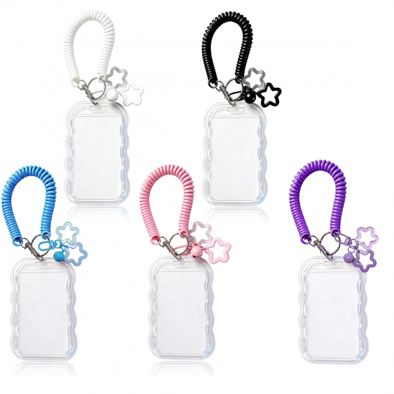 Lanyard Badge Holder - Porta carte d'identità con bordo ondulato