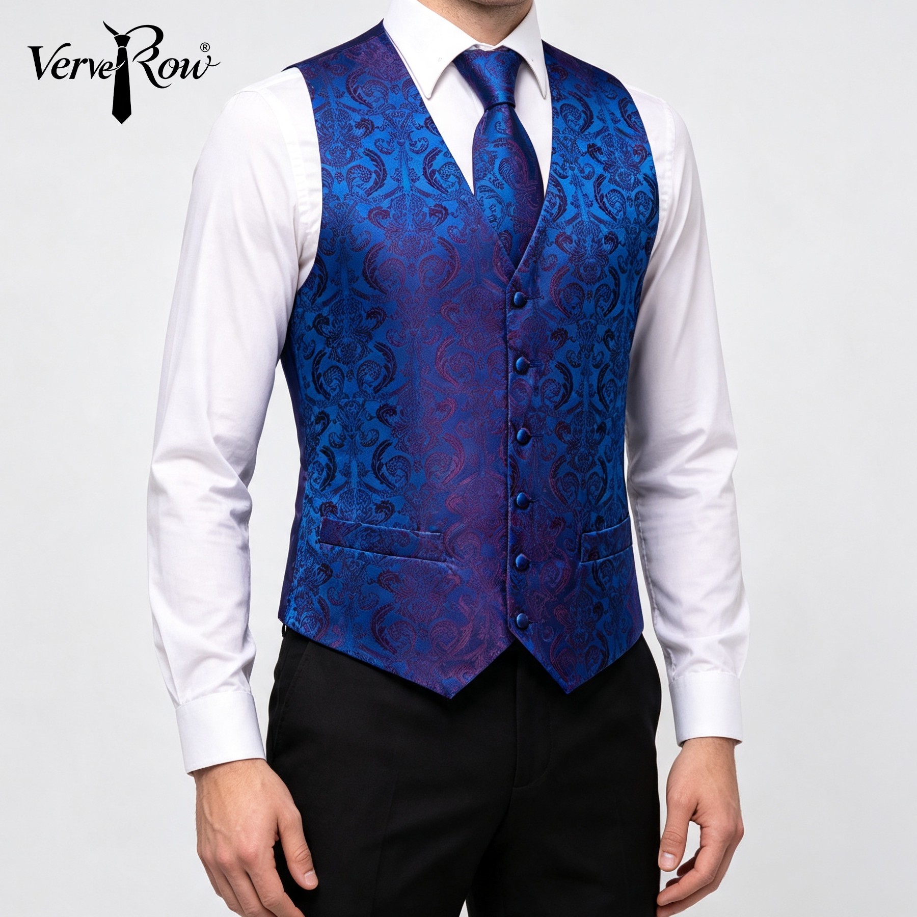 Pocket Square Set - Set di 3 Pezzi: Gilet, Cravatta