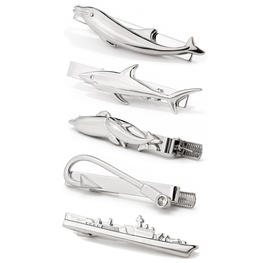 Tie Clip Silver - Fermacravatta Creativo a Forma di Animale