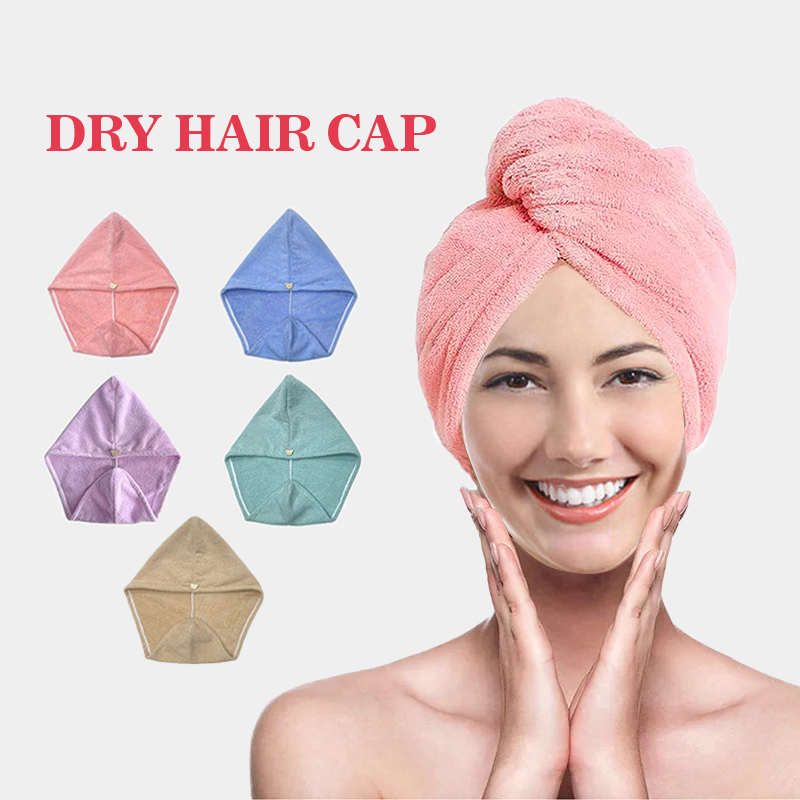 Head Wrap Turban - Asciugamano per capelli in microfibra per