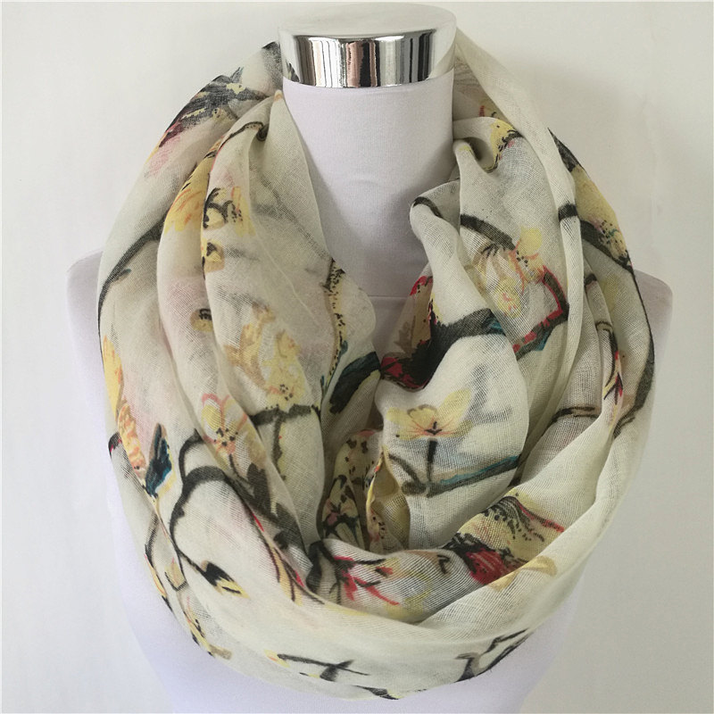New Magpie Bird stampa Viscosa - Infinity Scarf Knit recensione e prezzo
