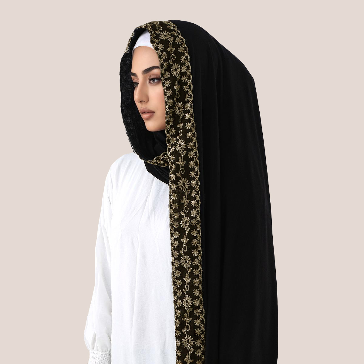 Maglia di cotone con ricamo in - Head Wrap Turban recensione e prezzo