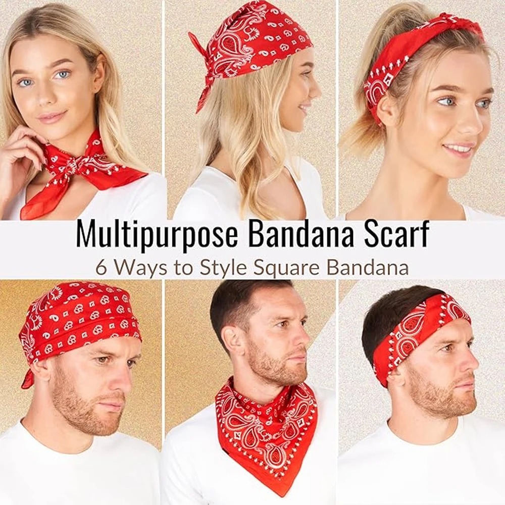 Bandana Unisex per Uomo e Donn - Handkerchief Cotton Men recensione e prezzo
