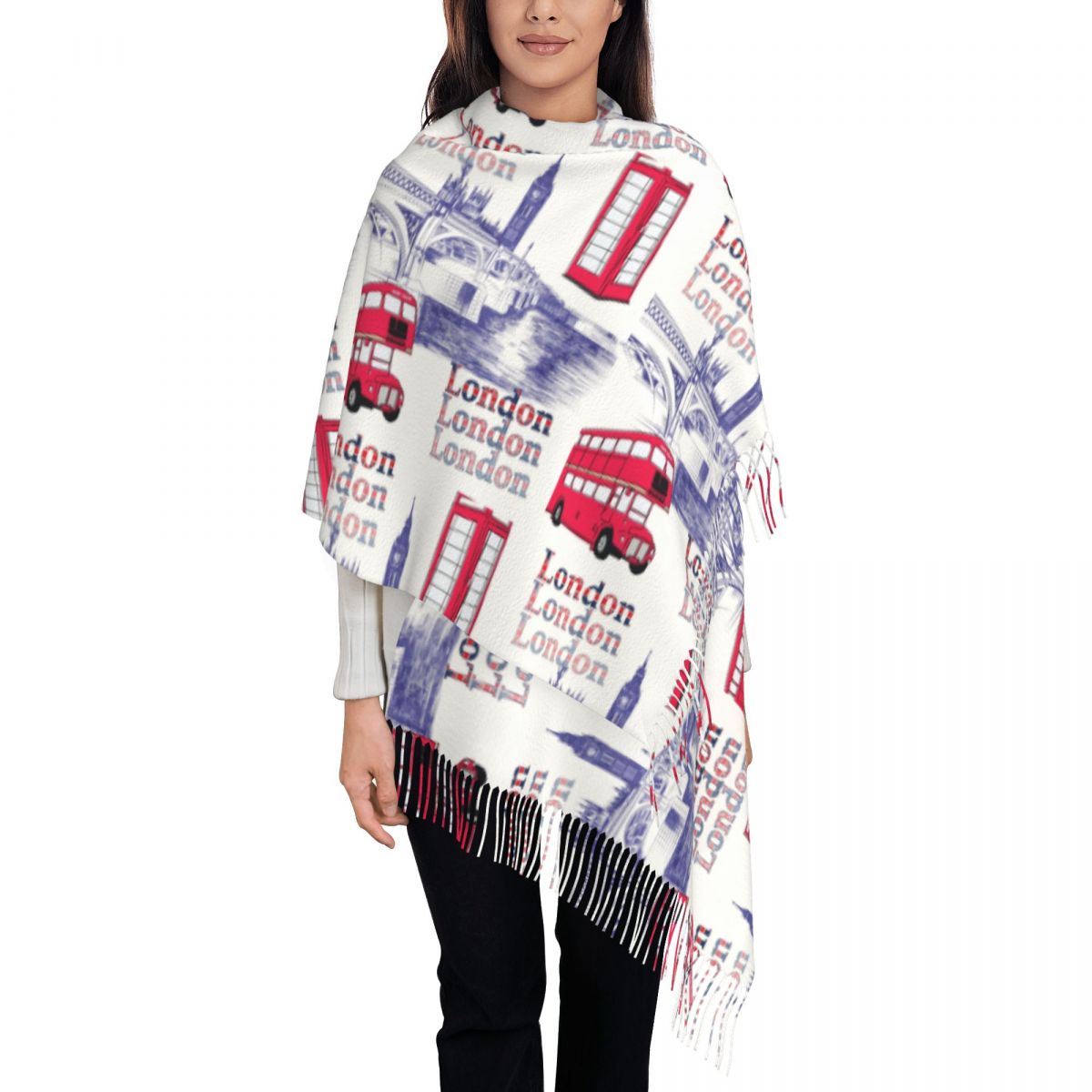 Londra Inghilterra Scene Scial - Pashmina Wrap Large recensione e prezzo