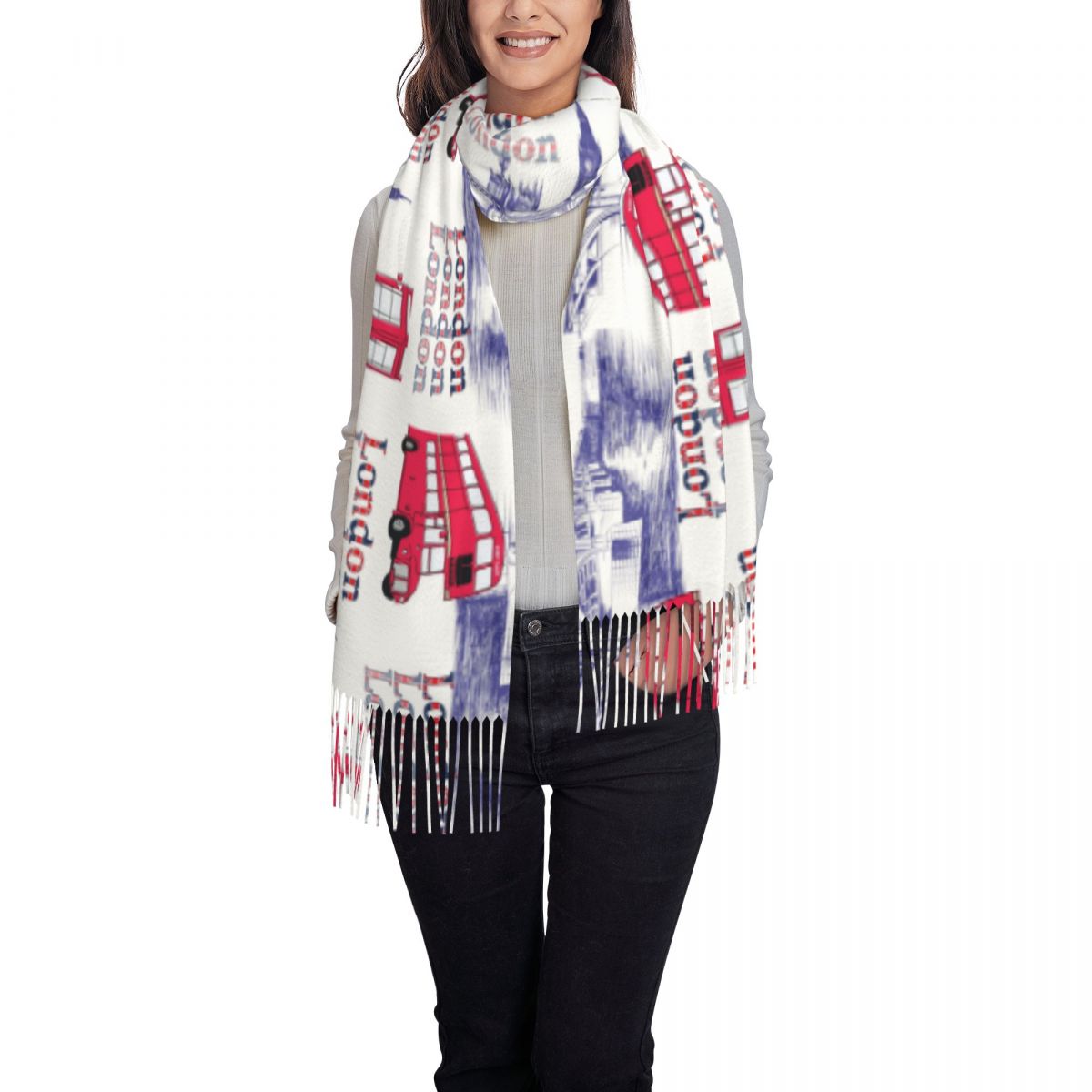 Londra Inghilterra Scene Scial - Pashmina Wrap Large recensione e prezzo