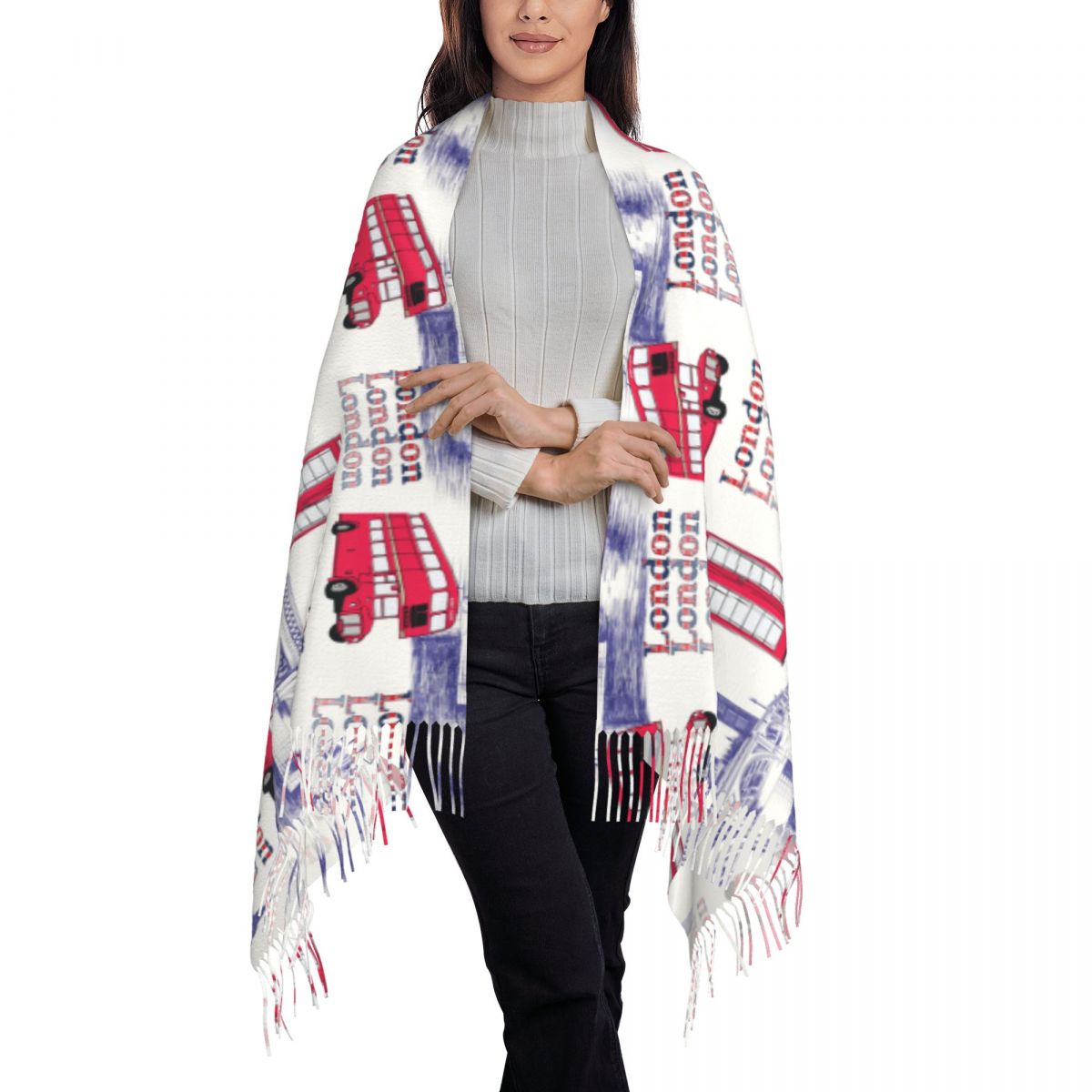 Londra Inghilterra Scene Scial - Pashmina Wrap Large recensione e prezzo