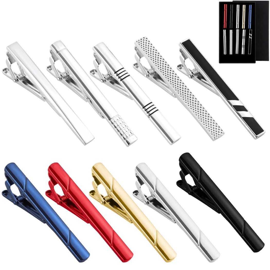Set di 10 fermacravatte da uom - Tie Bar Set Gift recensione e prezzo