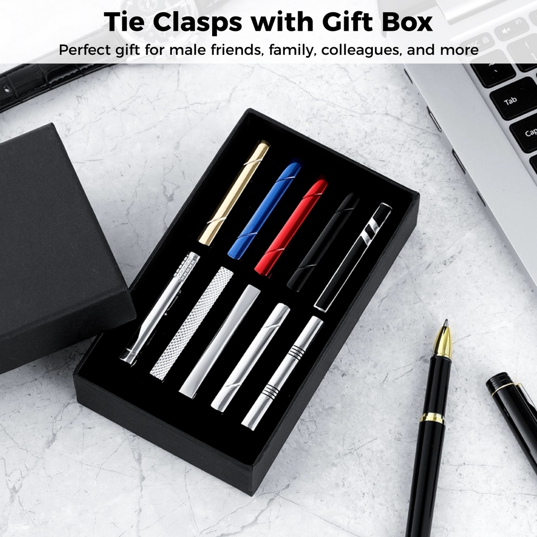 Set di 10 fermacravatte da uom - Tie Bar Set Gift recensione e prezzo