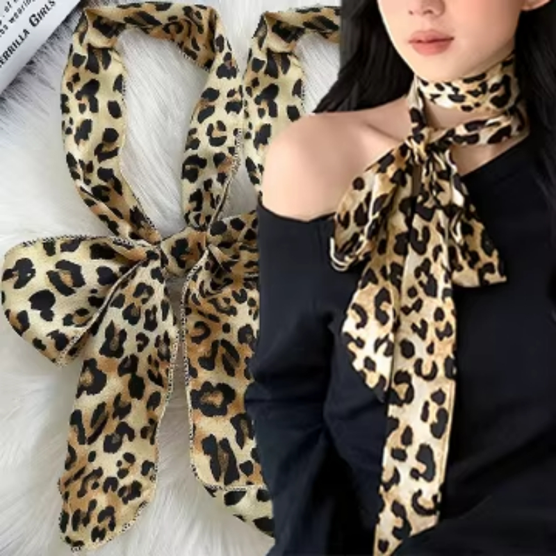 Sciarpa con stampa leopardata  - Silk Tie Striped recensione e prezzo