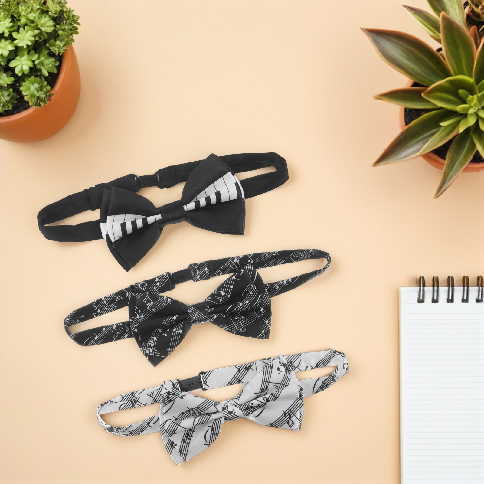 Set di 3 Papillon a Tema Music - Bow Tie Pre Tied recensione e prezzo