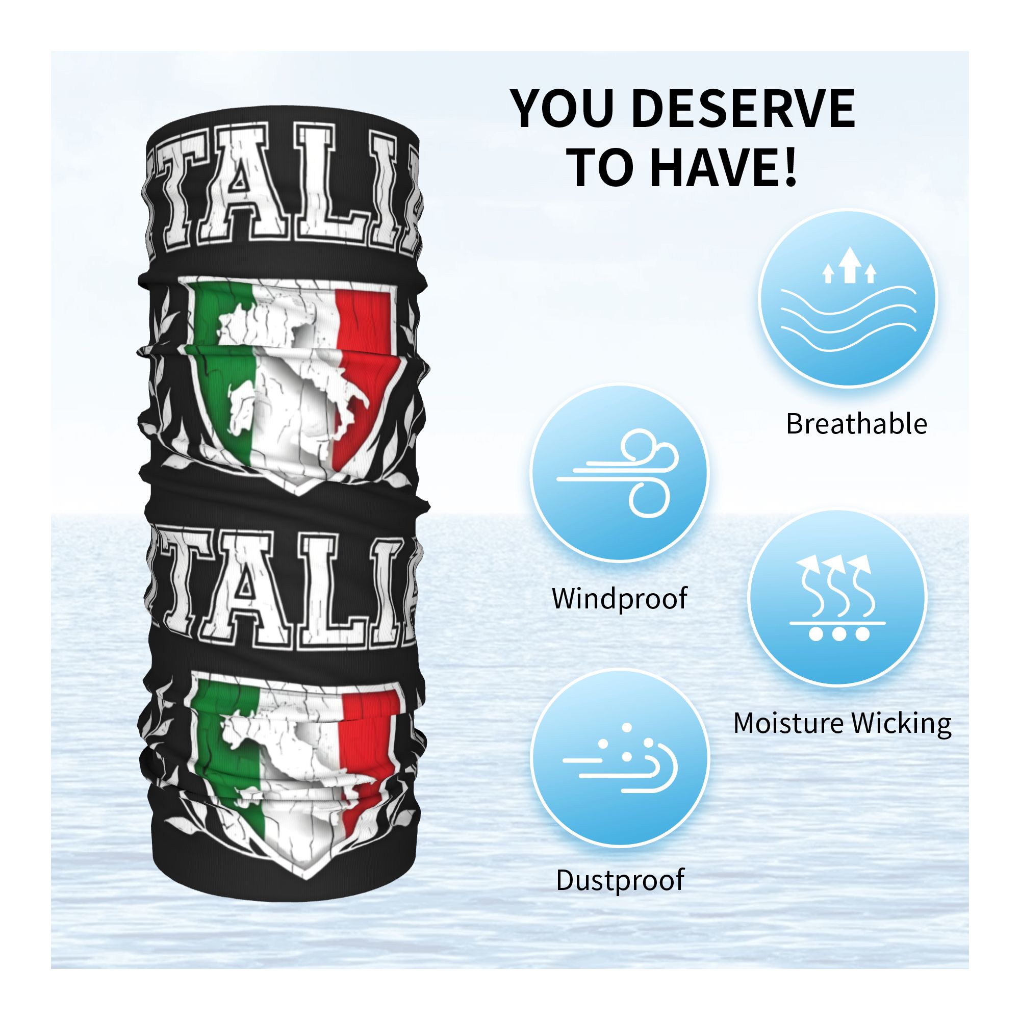 Personalizzato Italia Bandiera - Neck Warmer Tube recensione e prezzo
