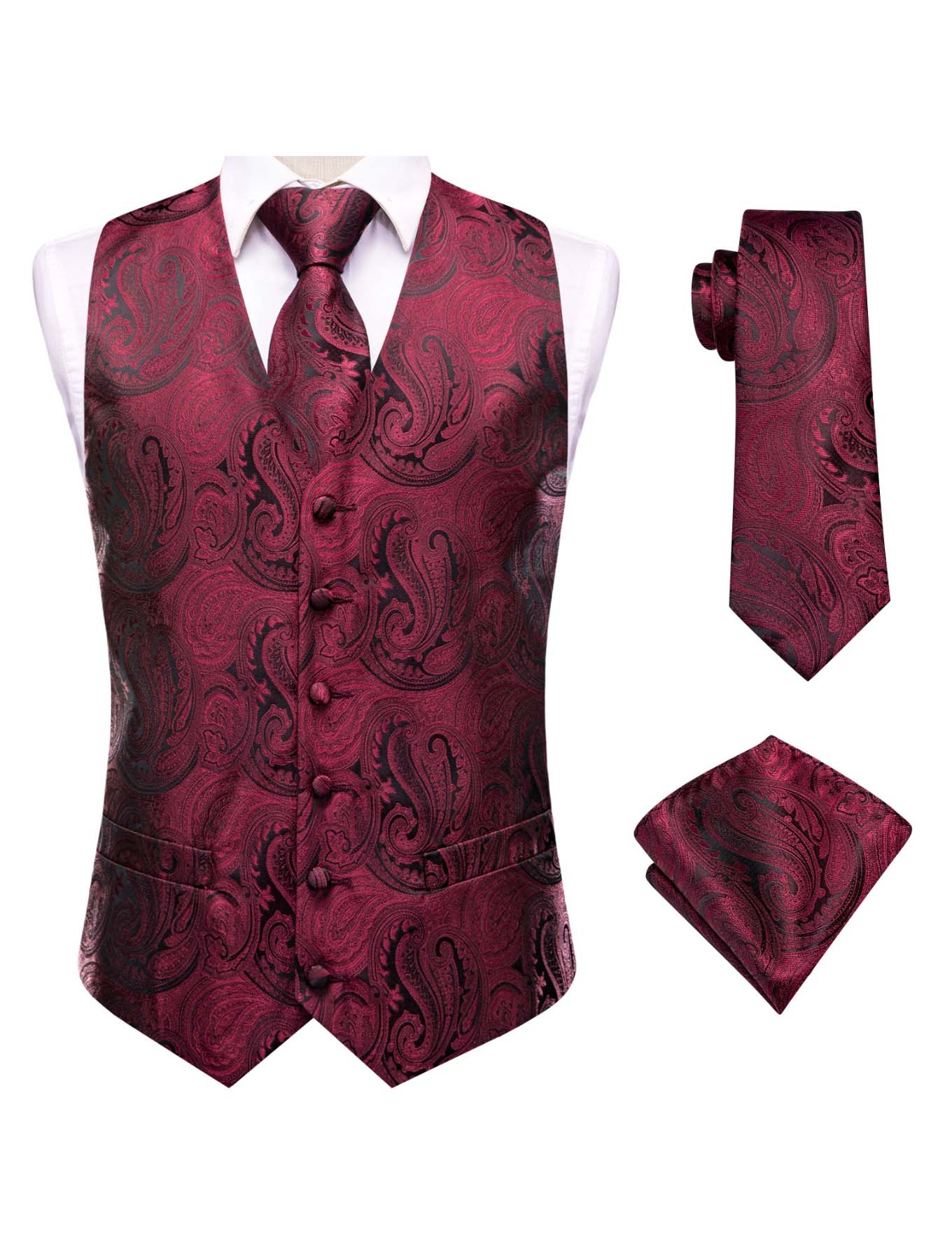Completo Tre Pezzi da Uomo Ros - Pocket Square Set recensione e prezzo