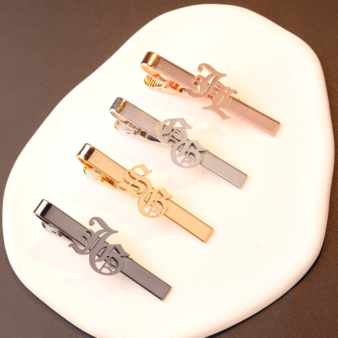 Fermacravatta con iniziali con - Tie Clip Silver recensione e prezzo
