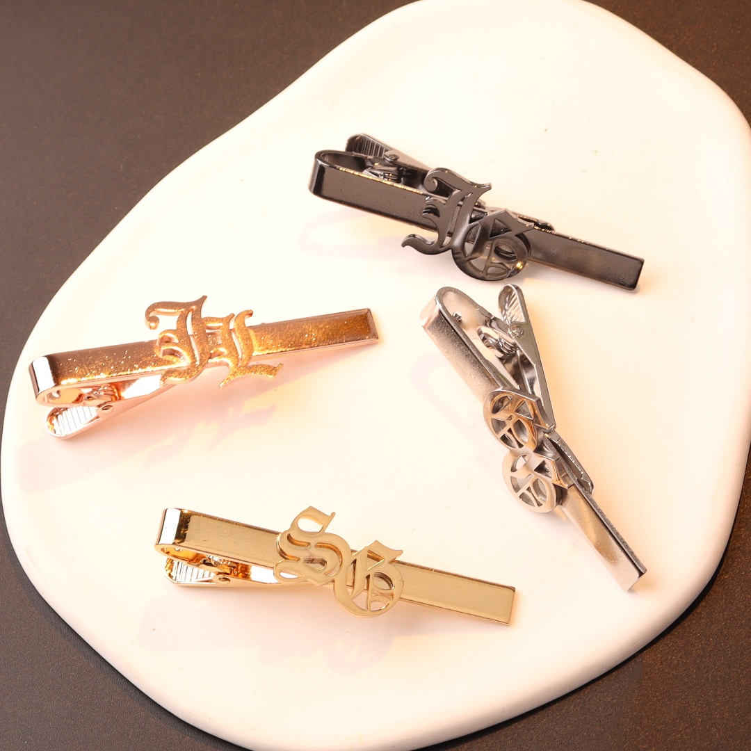 Fermacravatta con iniziali con - Tie Clip Silver recensione e prezzo