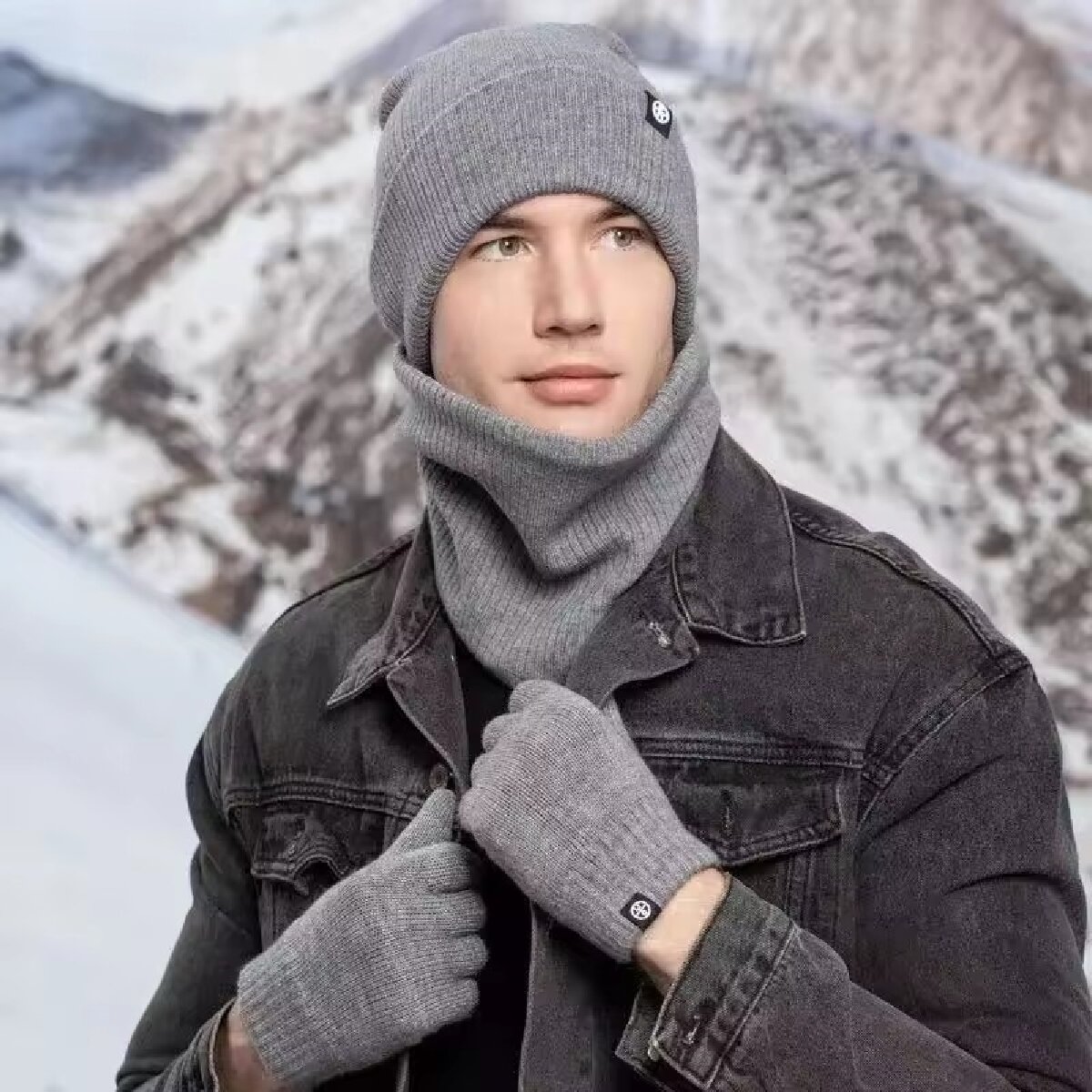 3 pezzi berretto invernale cap - Muffler Men Wool recensione e prezzo