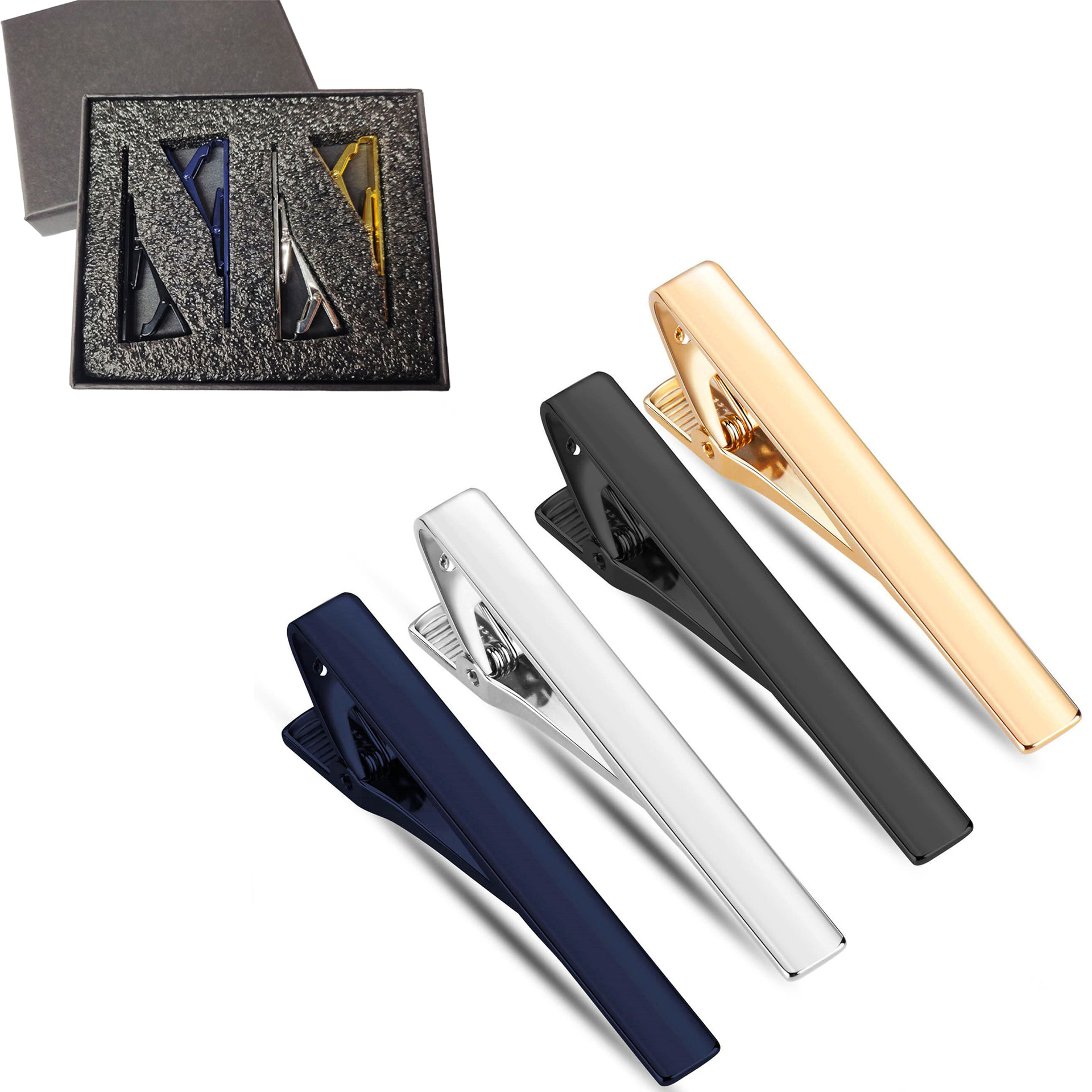 Fermacravatte in Metallo 1/4/6 - Tie Bar Set Gift recensione e prezzo