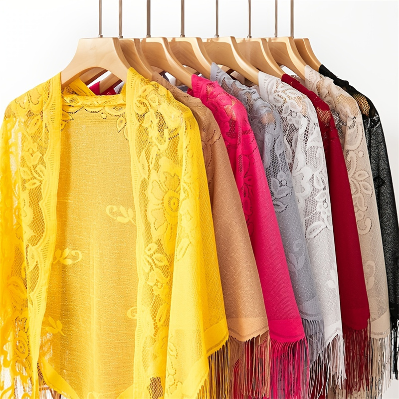 Nuovo ricamo sciarpa di pizzo  - Stole Wedding Shawl recensione e prezzo