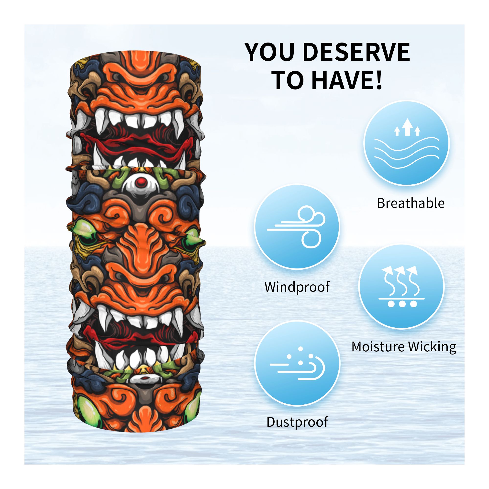 Personalizzato Samurai Demone  - Neck Warmer Tube recensione e prezzo